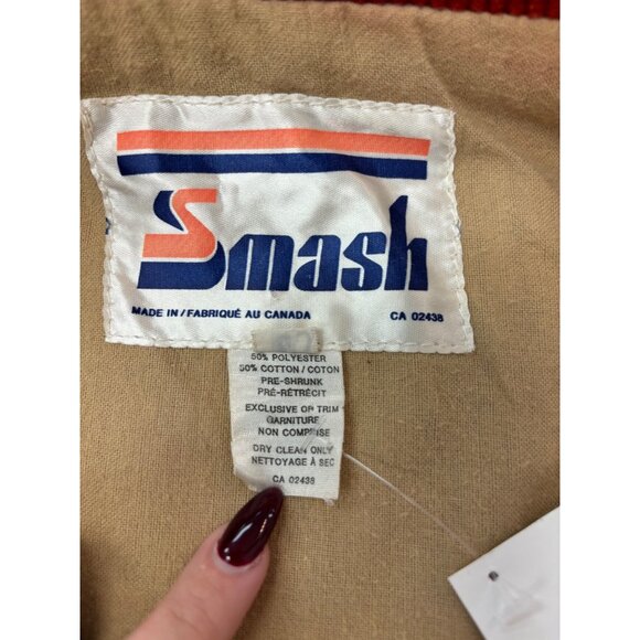 Women's Tan and Red Jacket - Picture 4 of 7